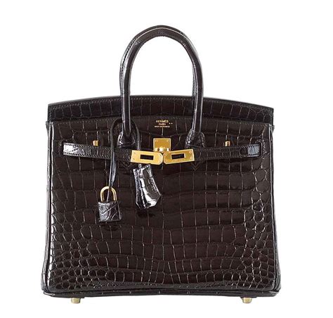 hermes birkin 25 black crocodile|himalayan crocodile birkin with diamonds.